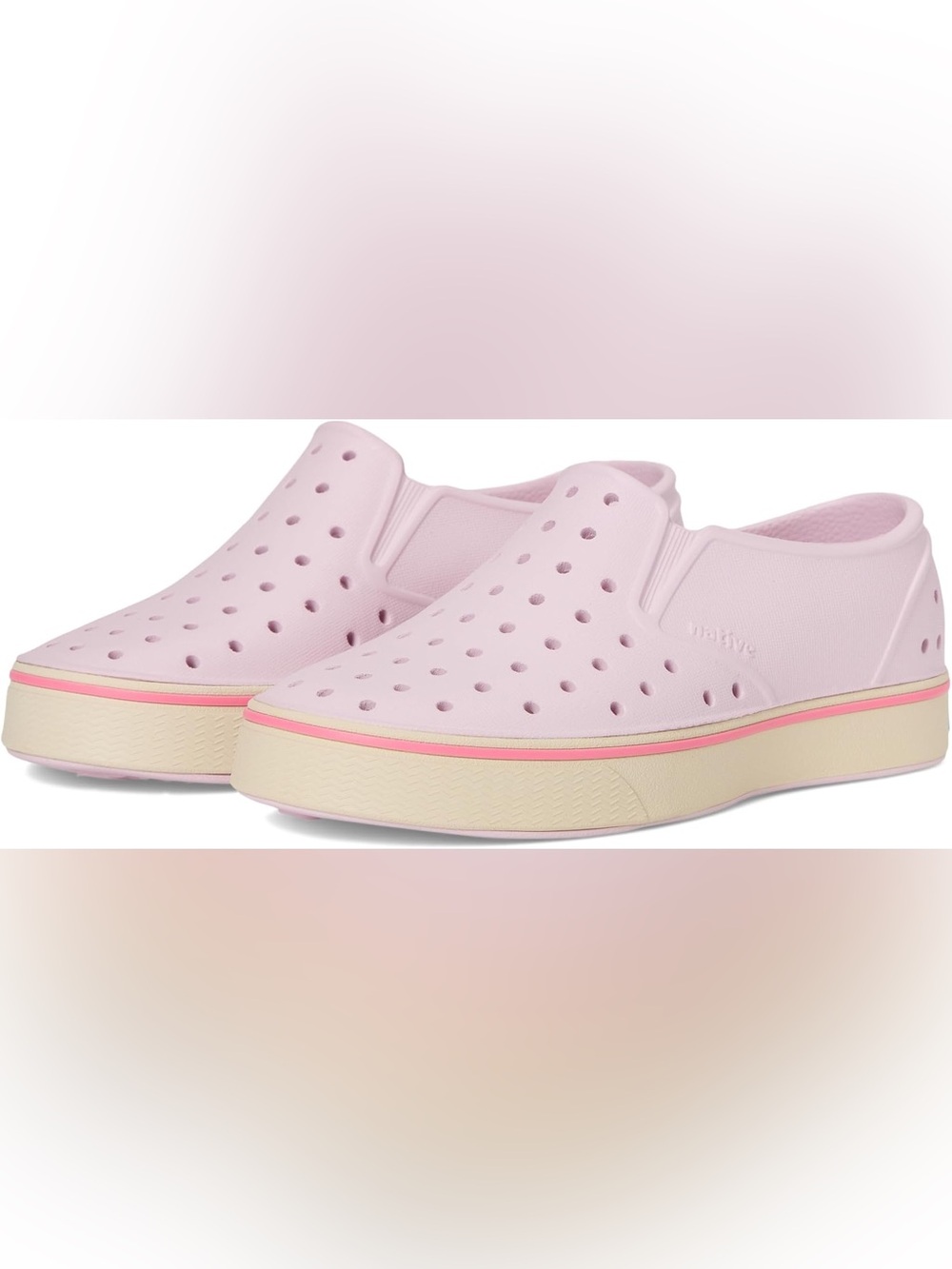 Natives Shoes Size 13 Child Native Slip On Miles Shoes Pink C13
